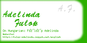 adelinda fulop business card